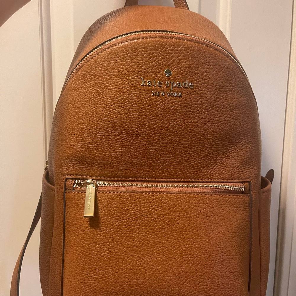 Kate Spade Tan Leather Backpack